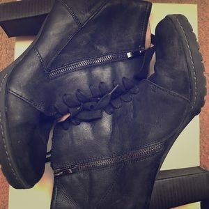 Biola lace up booties
